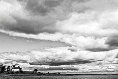 Storm Clouds Clearing Over Stratford Point Light